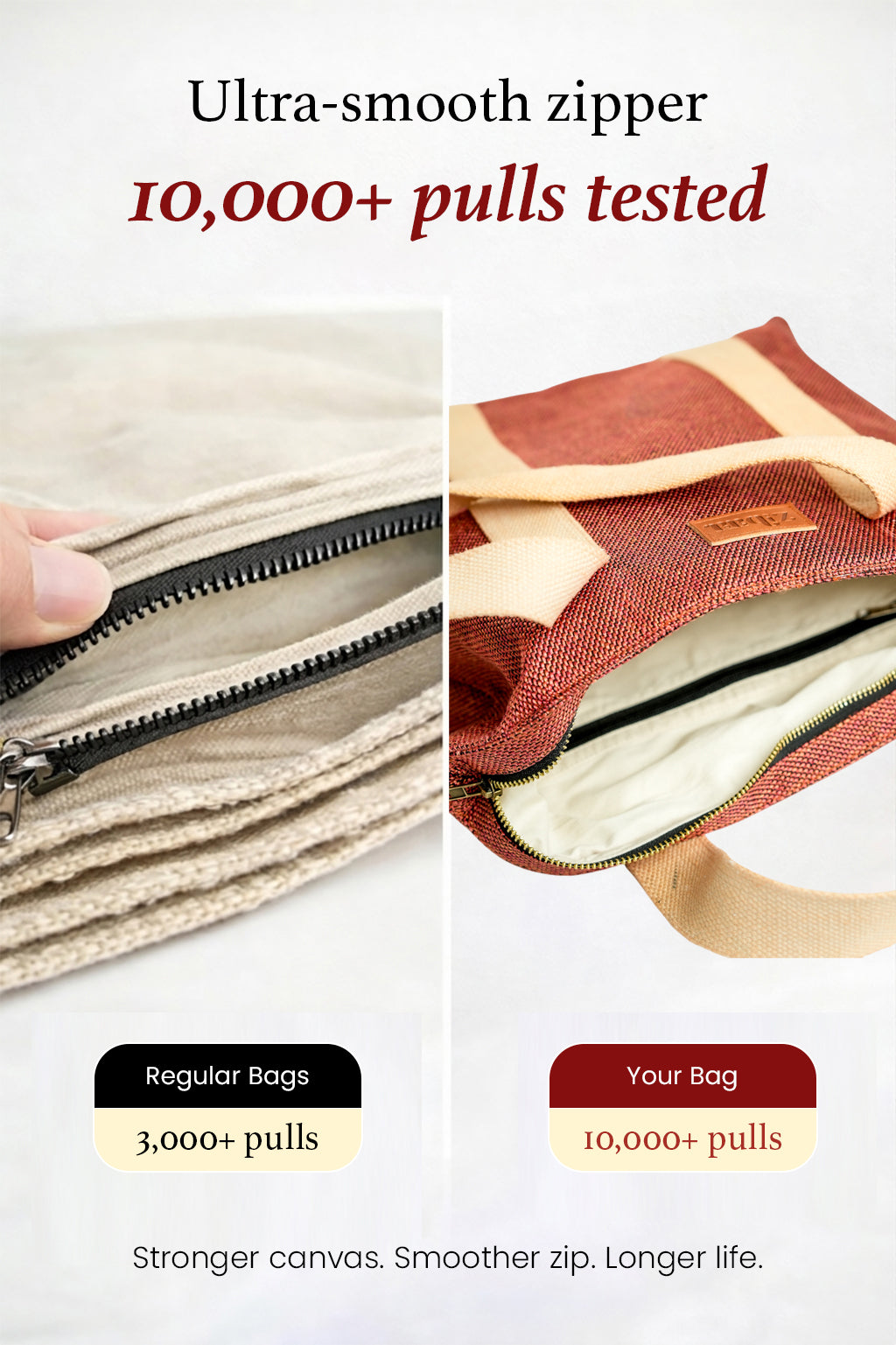 Safar Rust Canvas Everyday Tote Bag