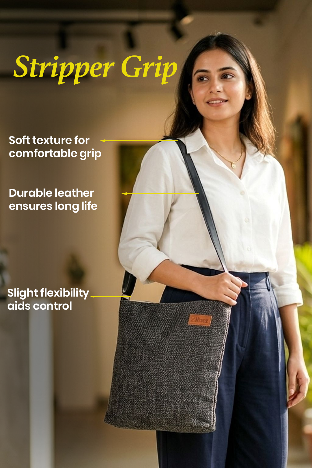 Safar Soft Bucket Style Crossbody Bag