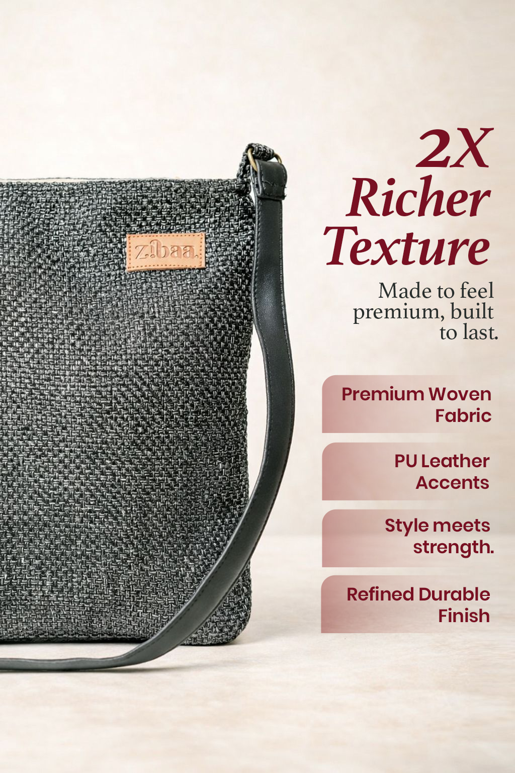 Safar Soft Bucket Style Crossbody Bag