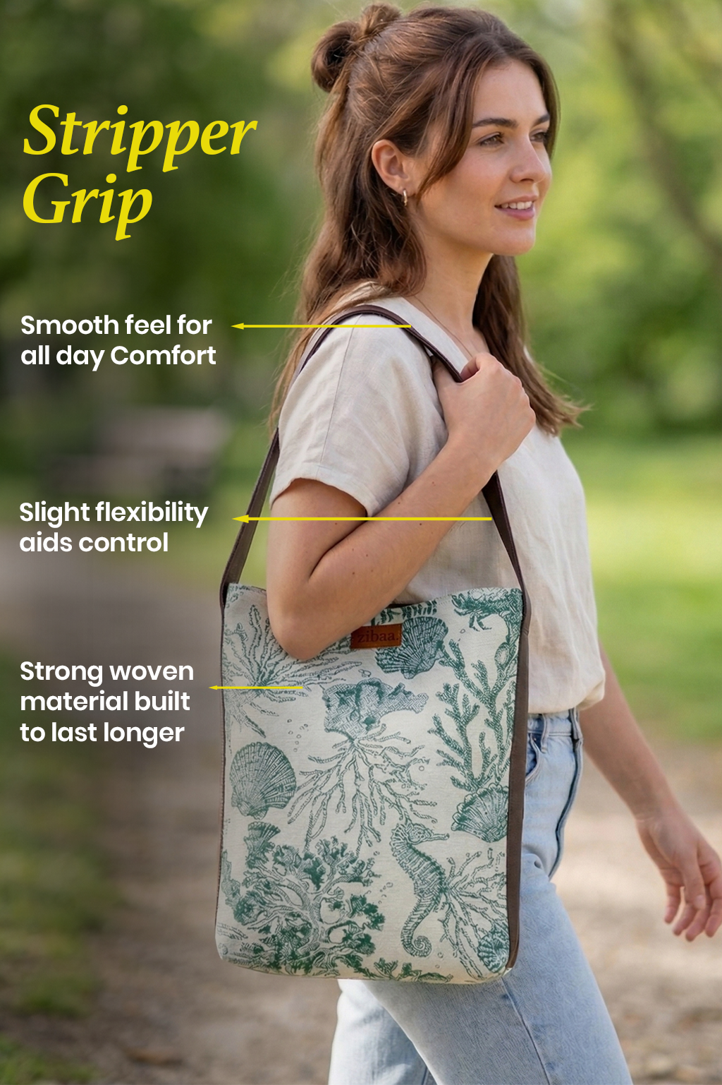 Safar Hariyali Crossbody Tote Bag