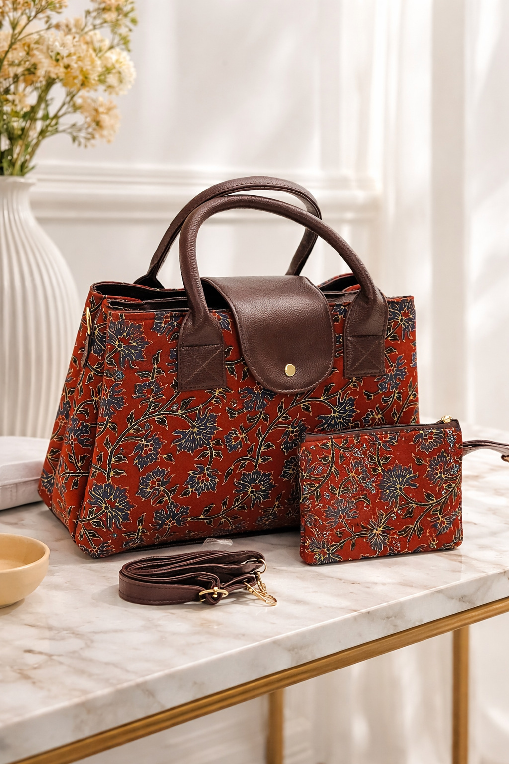 Heritage Bloom Tote Bag