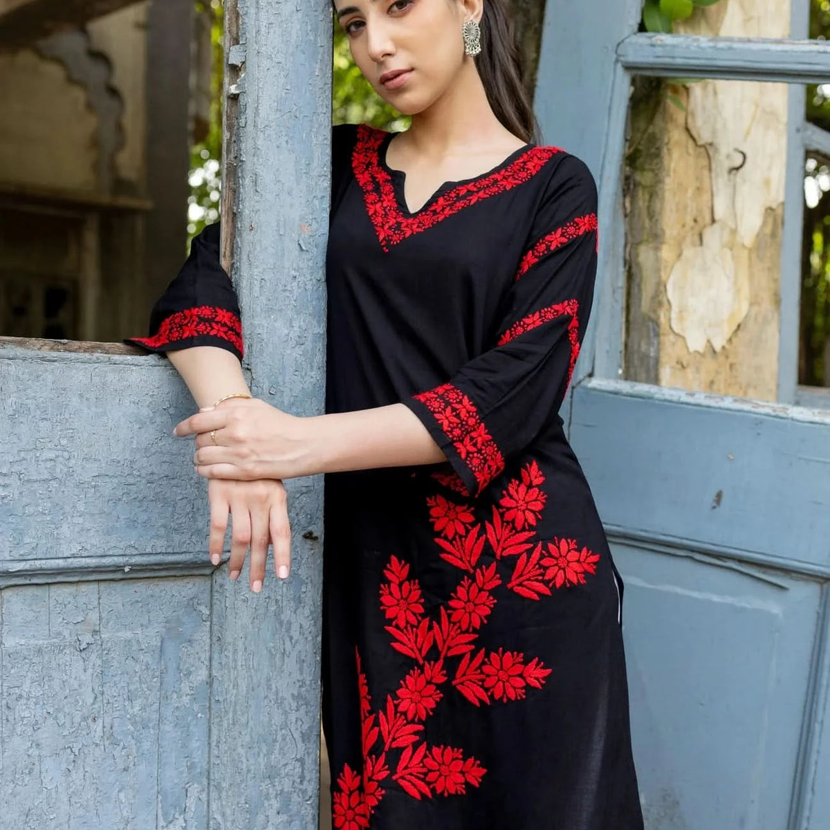Shop 100% Authentic And Handmade Black Chikankari Kurta Online Shop 100% Authentic And Handmade Black Chikankari Kurta Online